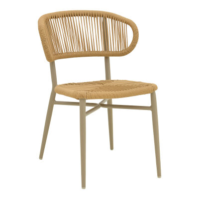 Стол цвят кафяв-натурал