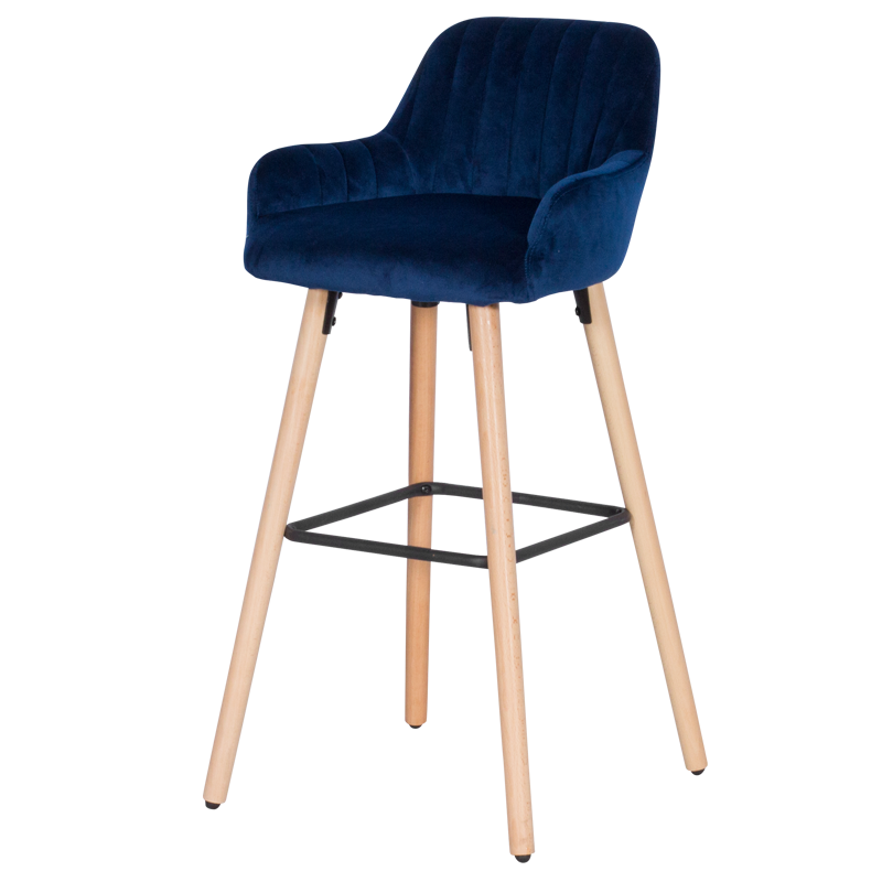 Бар стол Carmen 3082 – тъмно син