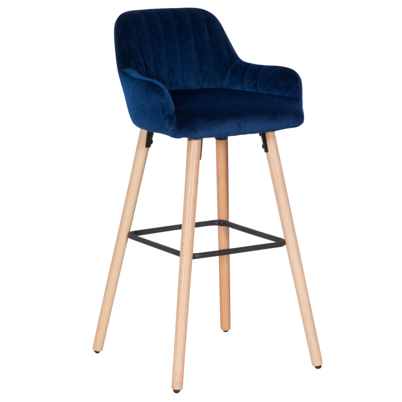 Бар стол Carmen 3082 – тъмно син