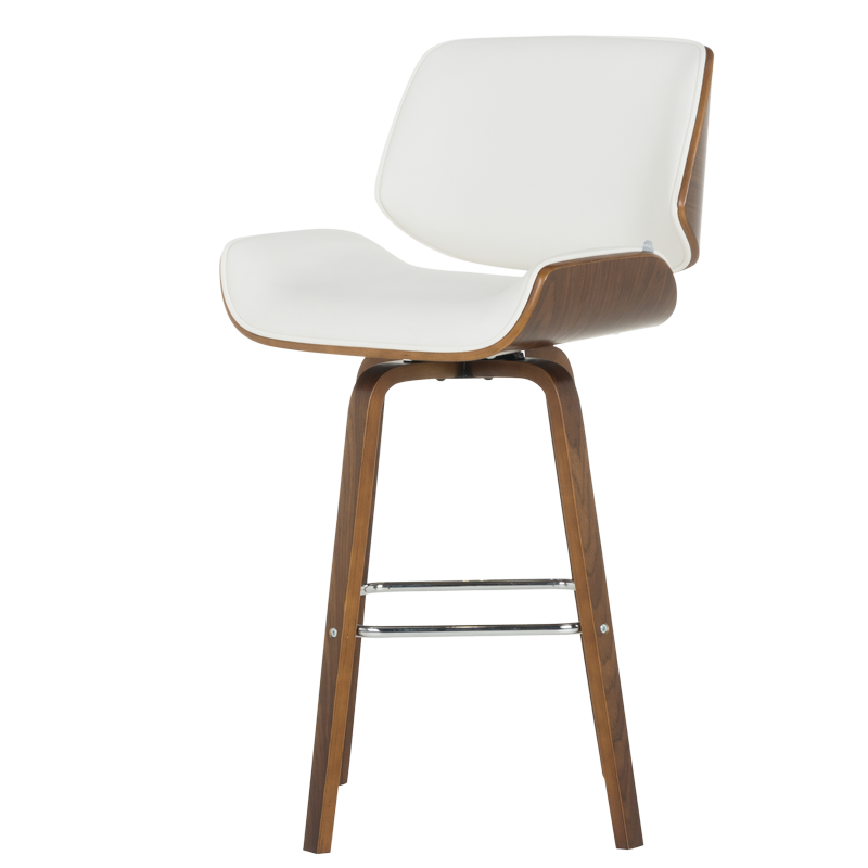 Бар стол Carmen 4027 – орех / бял