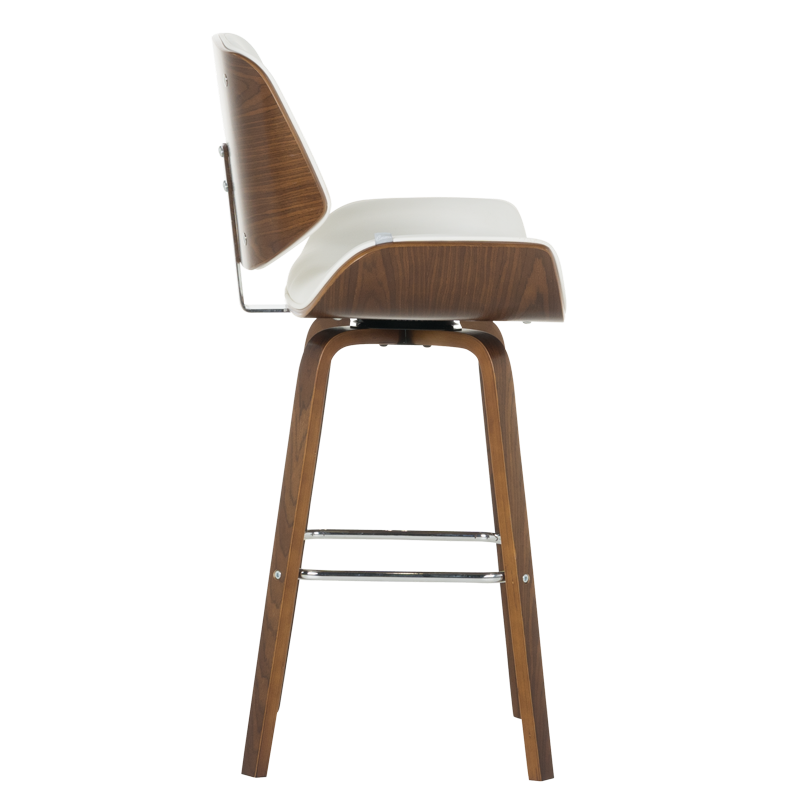 Бар стол Carmen 4027 – орех / бял