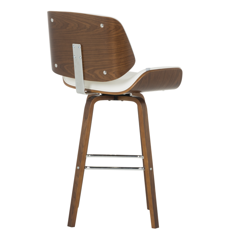 Бар стол Carmen 4027 – орех / бял