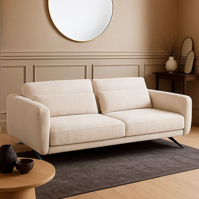 Диван тройка с електически механизъм ILUSIO – светлосив