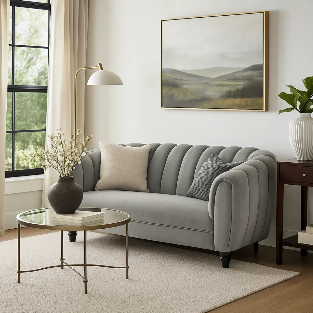 Двуместно канапе KORI – сив V