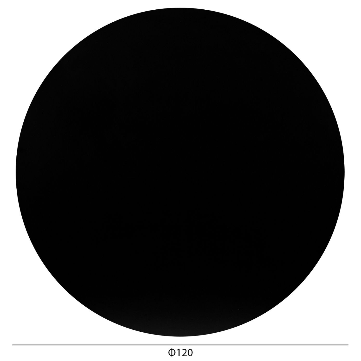 Плот за маса Ф120 – черен цвят