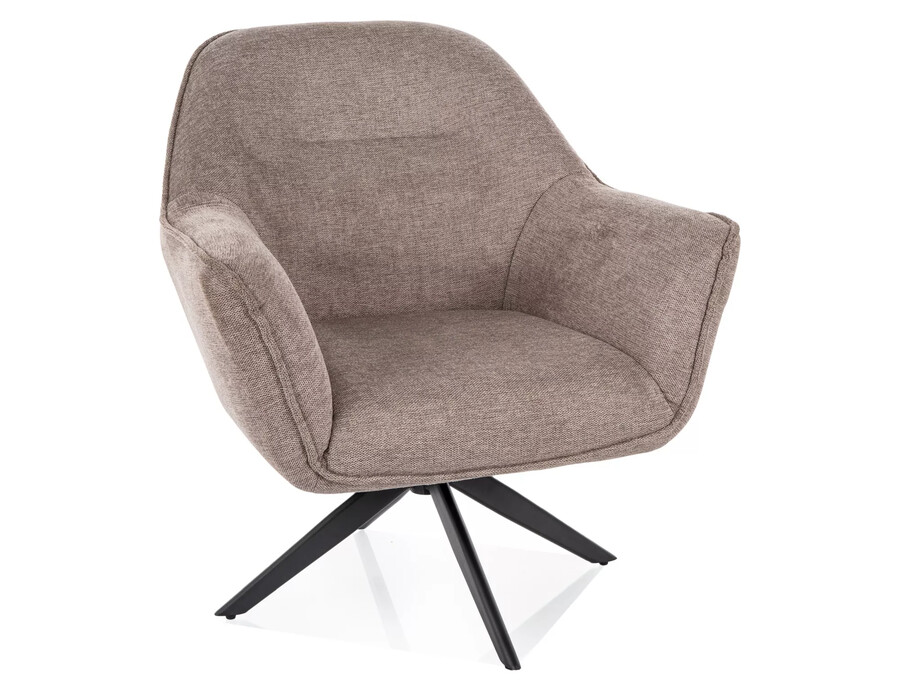 Въртящ се стол - бежов