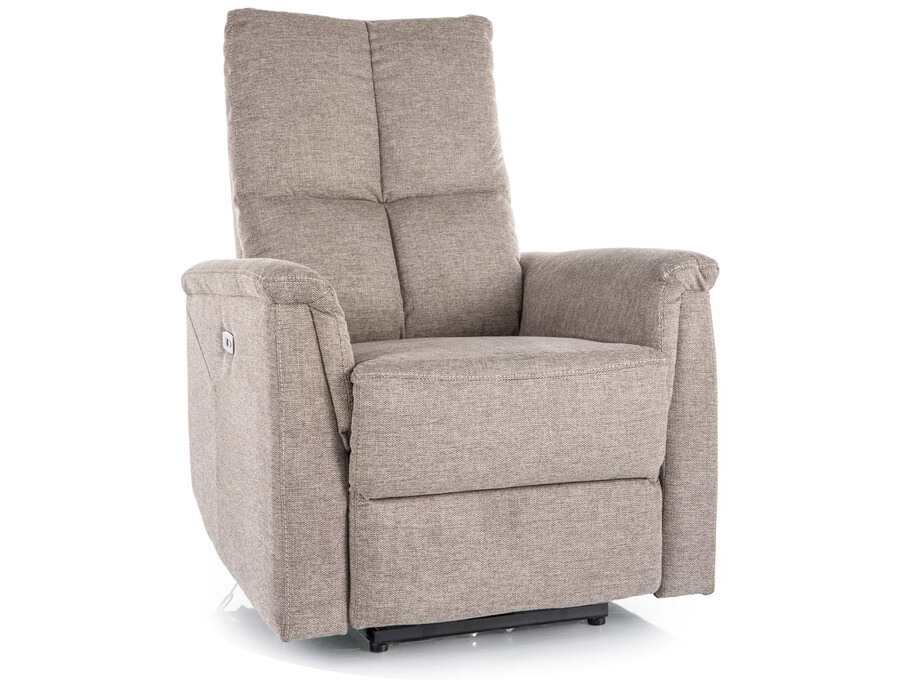 Фотьойл с разтегателен механизъм - бежов