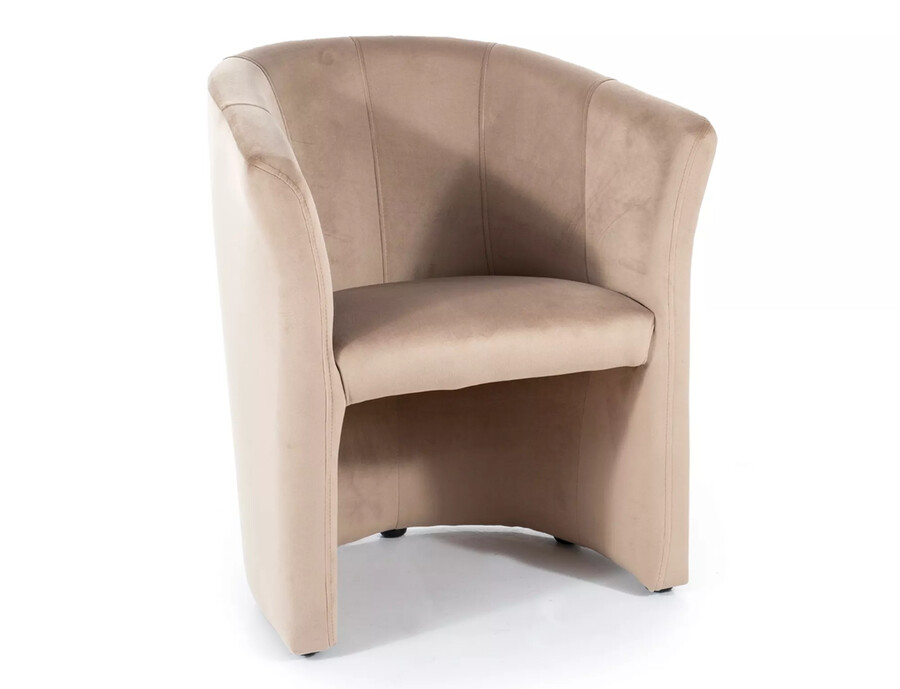 Кадифено кресло – бежово