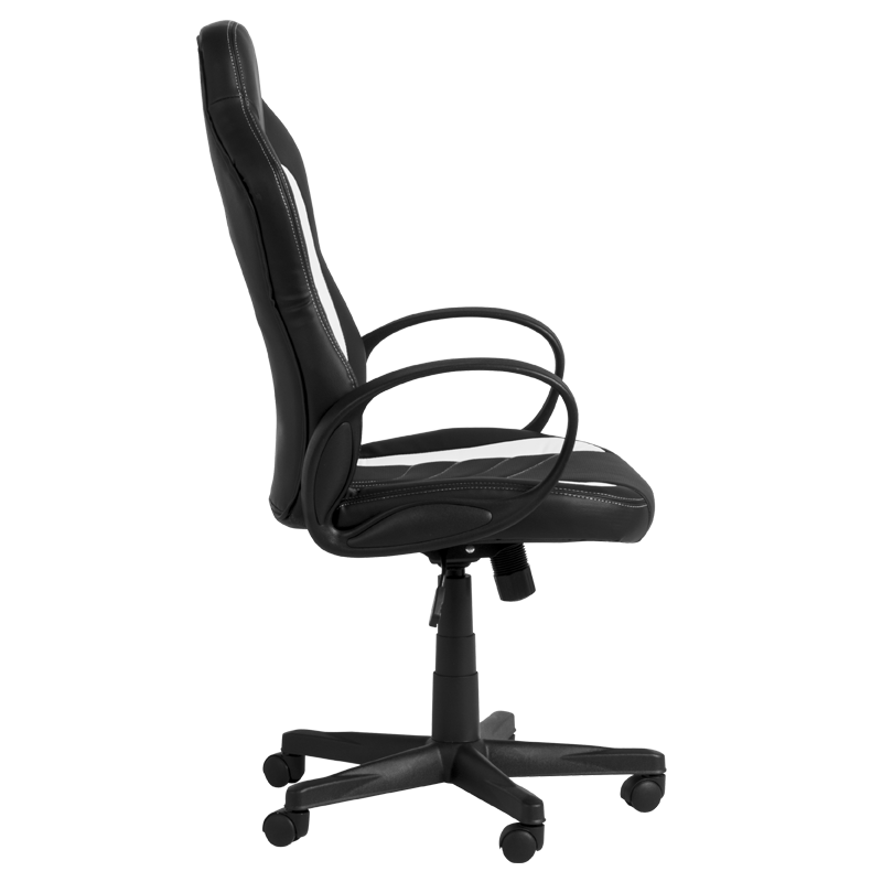 Геймърски стол Carmen 7525 – черно-бял