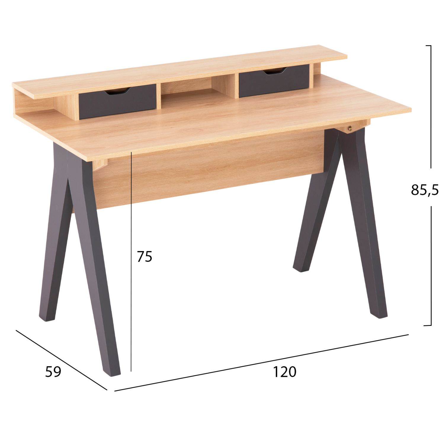 Ученически чин цвят натурал