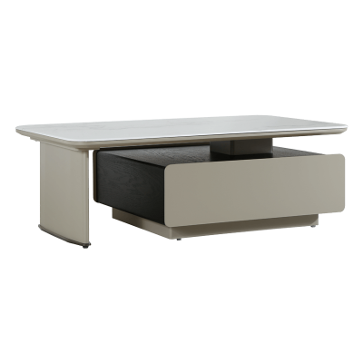 Холна маса ALIVIA - бял-капучино