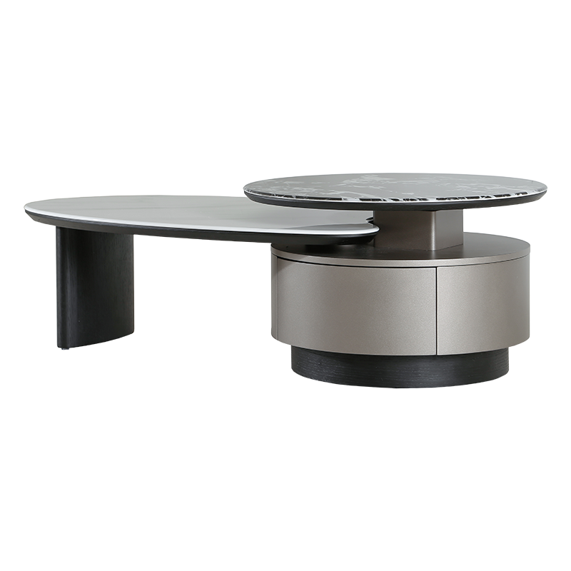 Холна маса BAKER - черен-бял