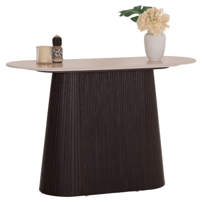 Конзола 120x40x78 см керамичен плот травертин