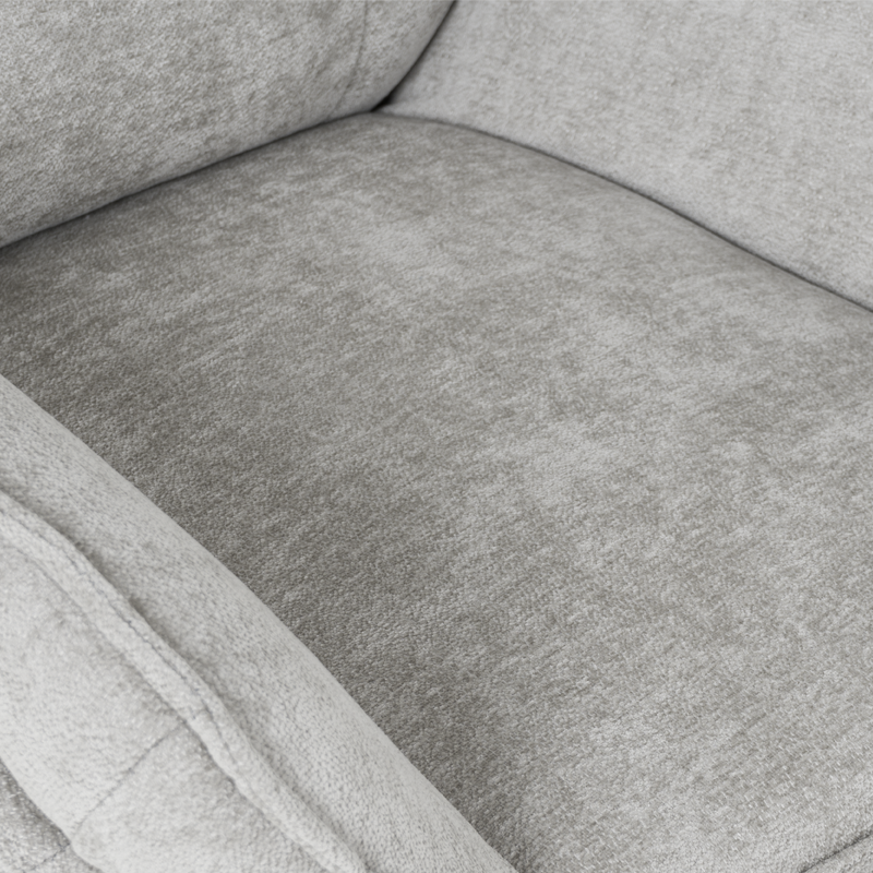 Кресло с табуретка ANDREA – светлосиво