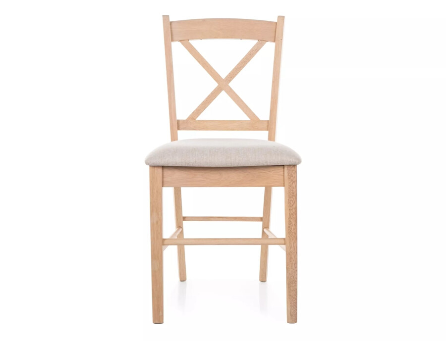 Дървен стол – дъб/светлобежов