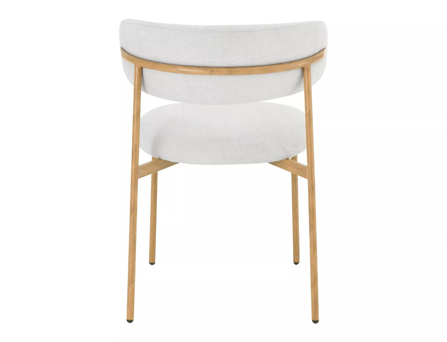 Трапезарен стол – светло бежово/дъб