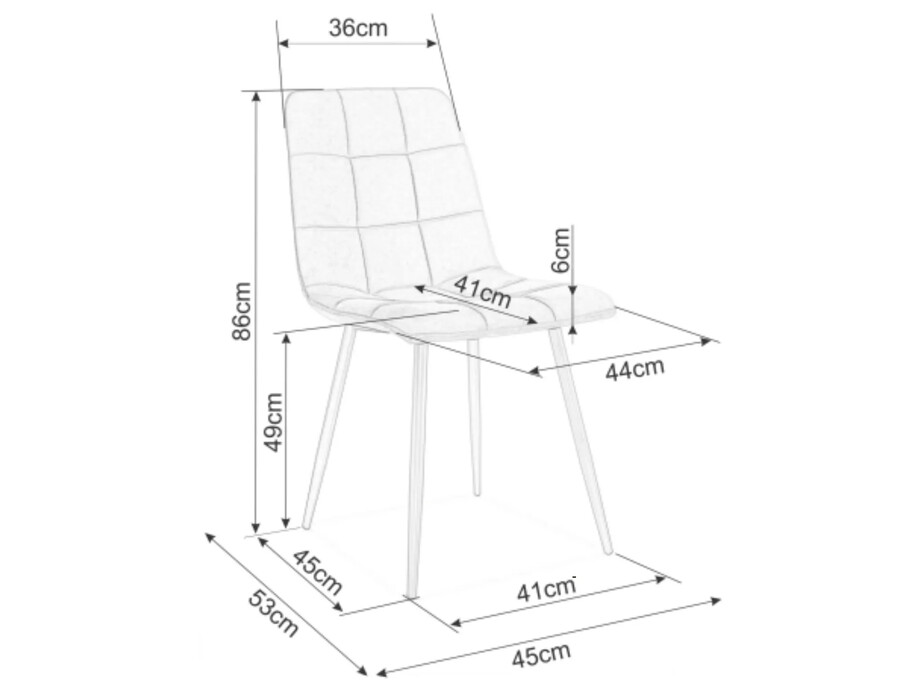 Кадифен стол – дъб/сив