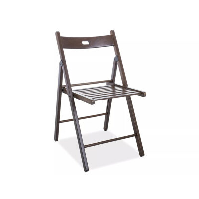 Дървен сгъваем стол - тъмен орех