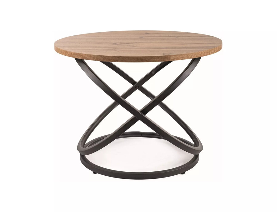 Кръгла маса – занаятчийски дъб/черен