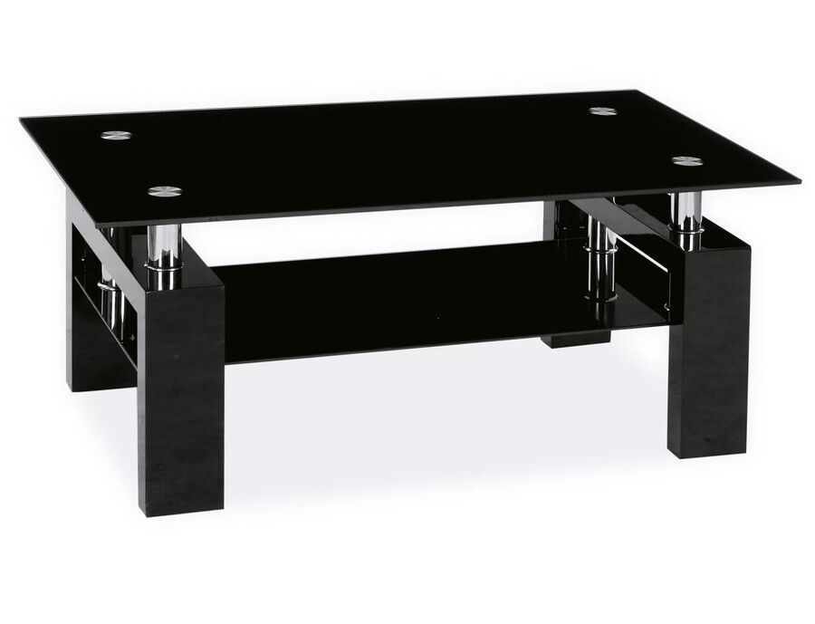 Холна маса с рафт 110×60см – черна