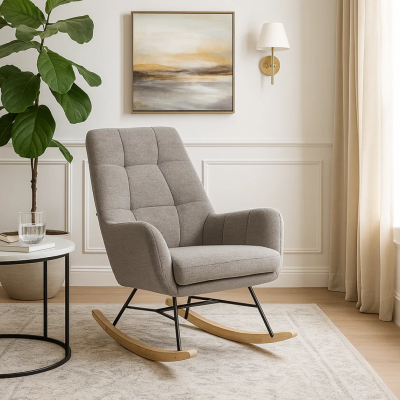 Люлеещо кресло BIANCA - сиво