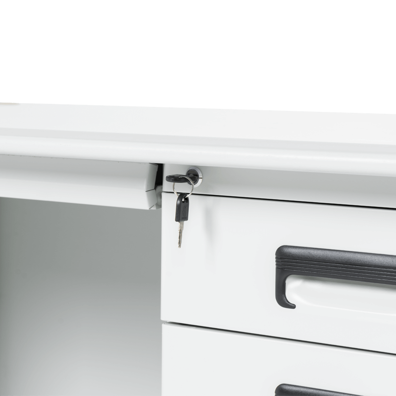 Метално бюро Carmen CR-1317 L – сиво