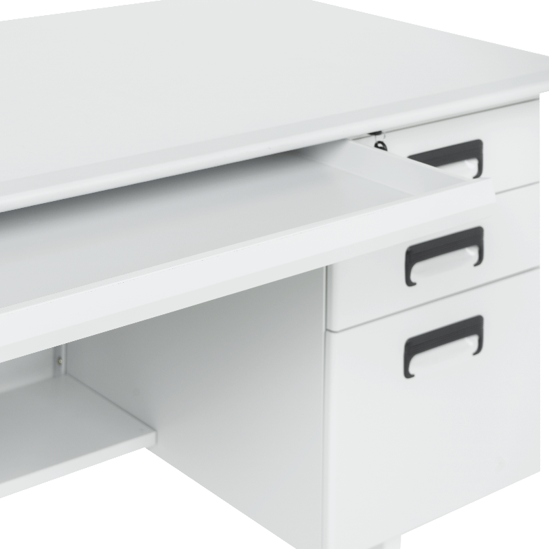 Метално бюро Carmen CR-1317 L – сиво