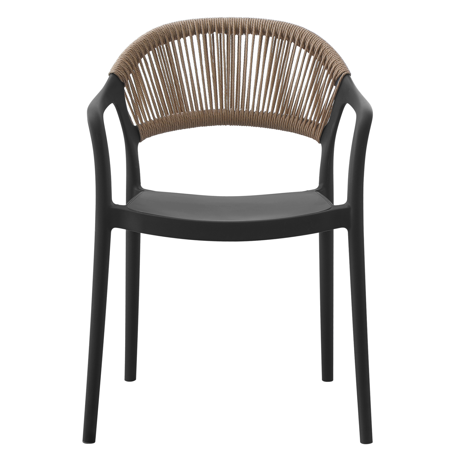 Кресло цвят черен-бежов