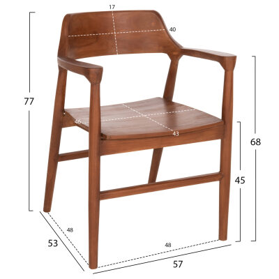 Кресло натурал