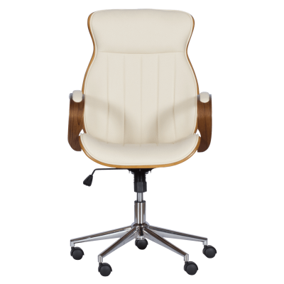 Президентски офис стол Carmen 6402 - орех-крем