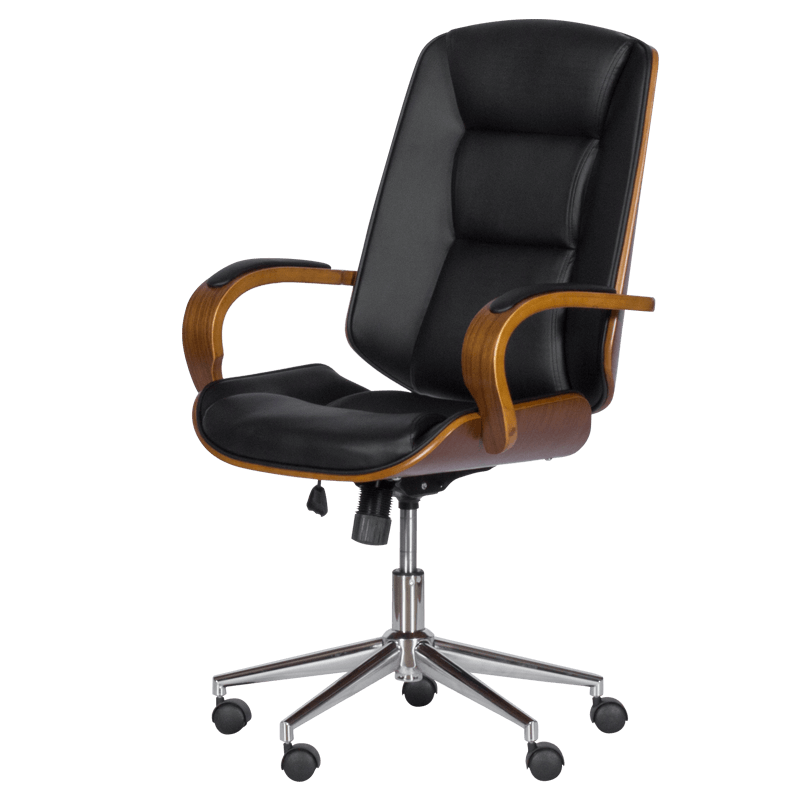 Президентски офис стол Carmen 6406 – орех-черен