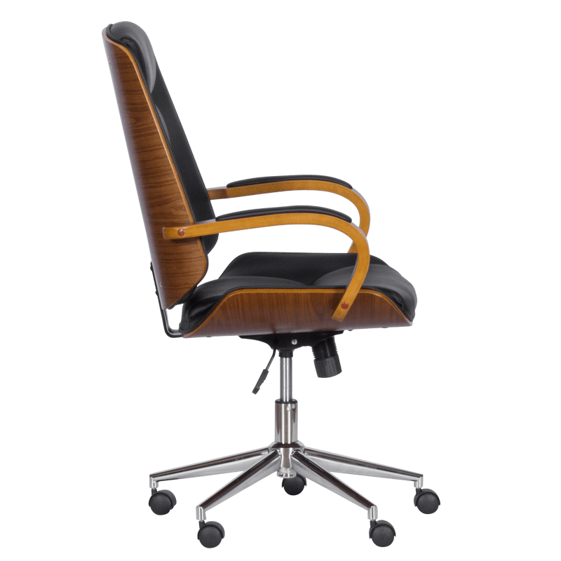 Президентски офис стол Carmen 6406 – орех-черен