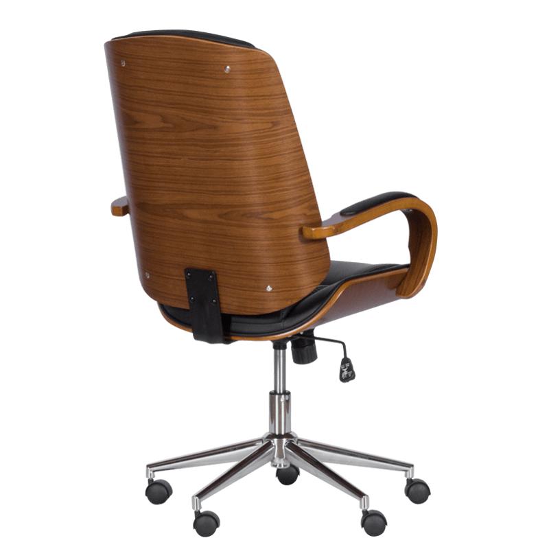 Президентски офис стол Carmen 6406 – орех-черен