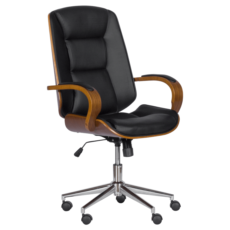 Президентски офис стол - орех-черен Президентски офис стол Carmen 6406 – орех-черен