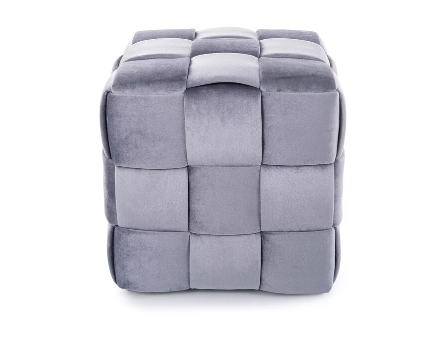 Кадифен пуф – сив