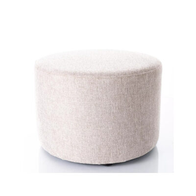 Пуф - светло бежов