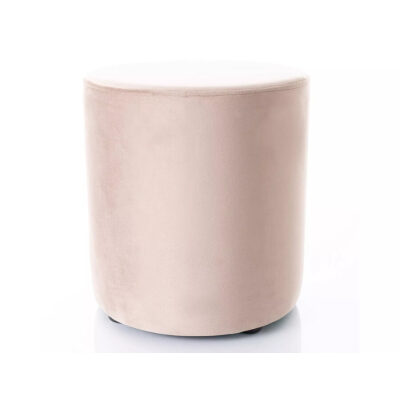 B кадифен пуф - тъмнобежов