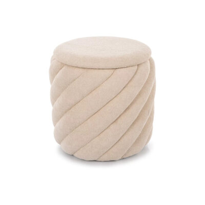 Пуф със съхранение - бежов