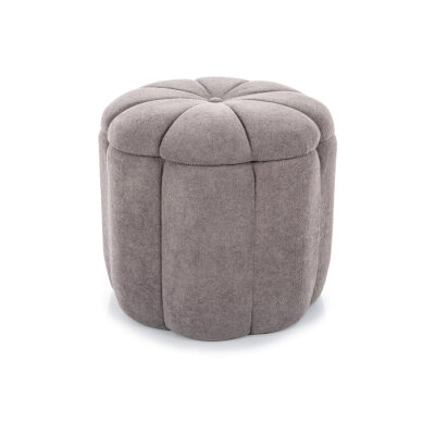 Пуф с място за съхранение - сив