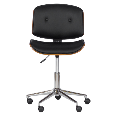 Работен офис стол Carmen 6403 - орех - черен