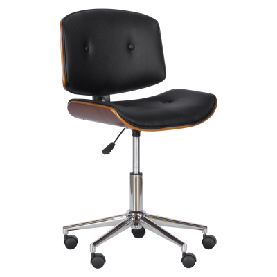 Работен офис стол Carmen 6403 - орех - черен