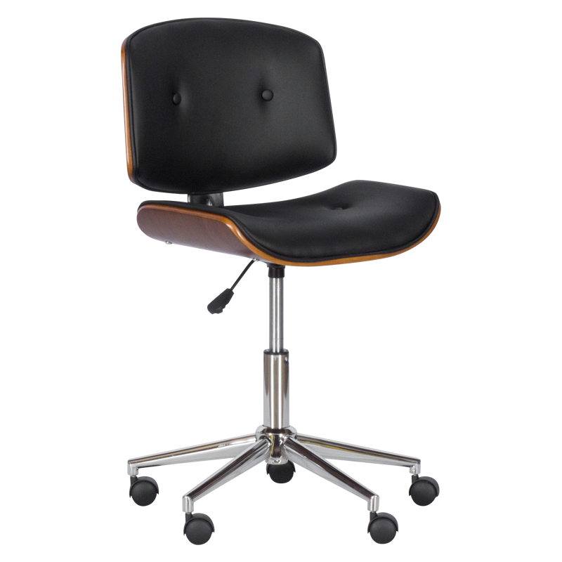 Работен офис стол Carmen 6403 - орех - черен