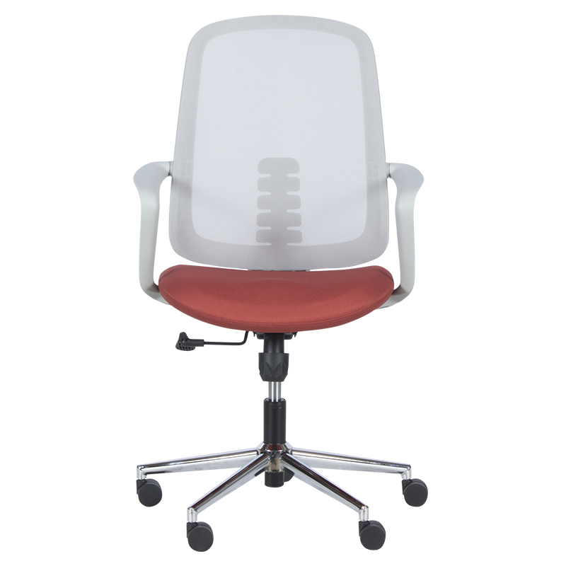 Работен офис стол Carmen 7063 – сив-червен