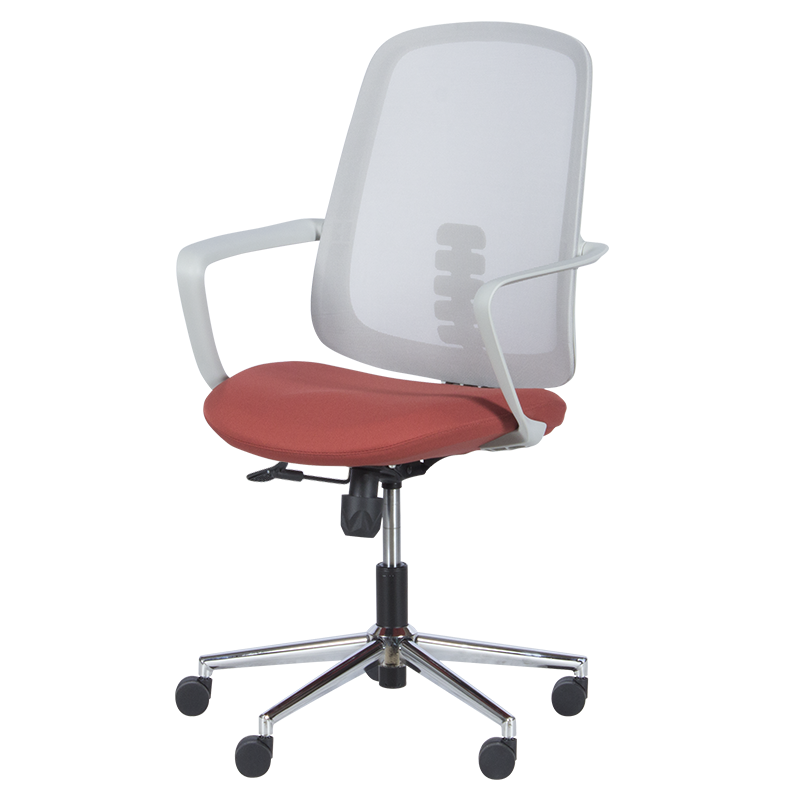 Работен офис стол Carmen 7063 – сив-червен