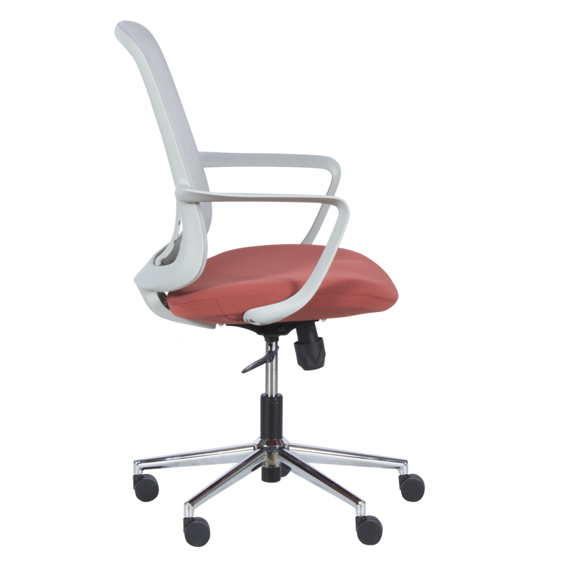 Работен офис стол Carmen 7063 – сив-червен