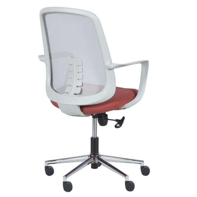 Работен офис стол Carmen 7063 – сив-червен