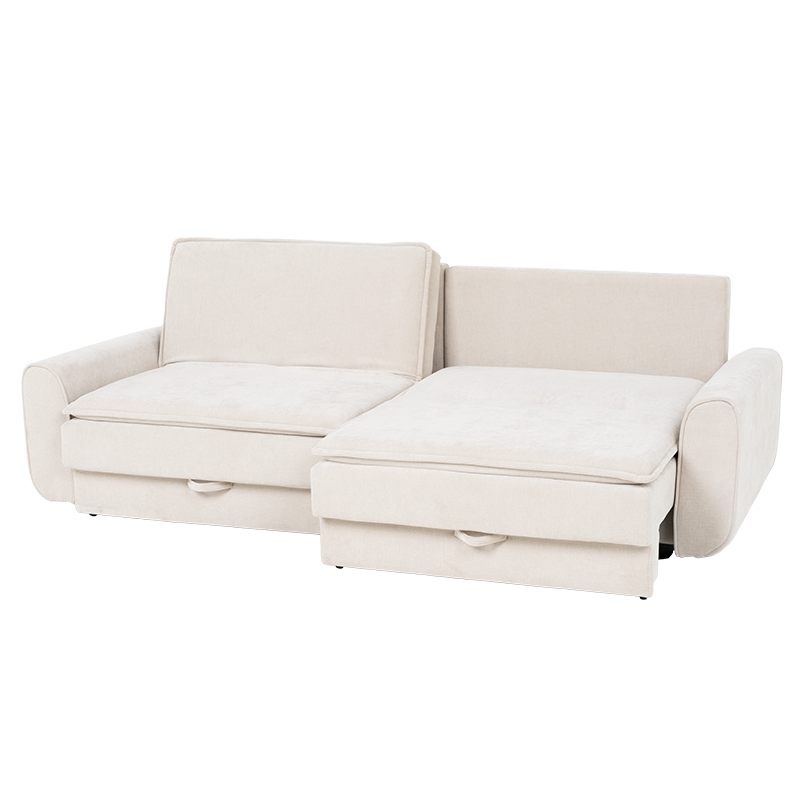 Разтегателен диван – тройка BALAMBA – шампанско Н23