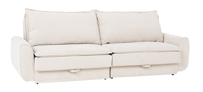 Разтегателен диван – тройка BALAMBA – шампанско Н23