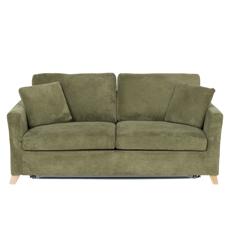 Разтегателен диван – тройка FIZI – зелен Е75