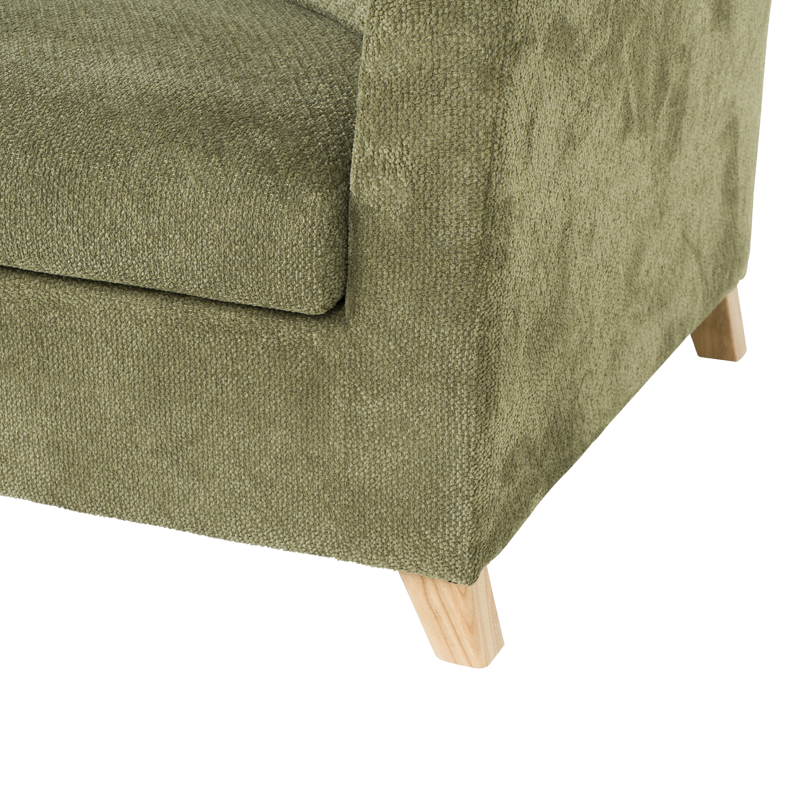 Разтегателен диван – тройка FIZI – зелен Е75